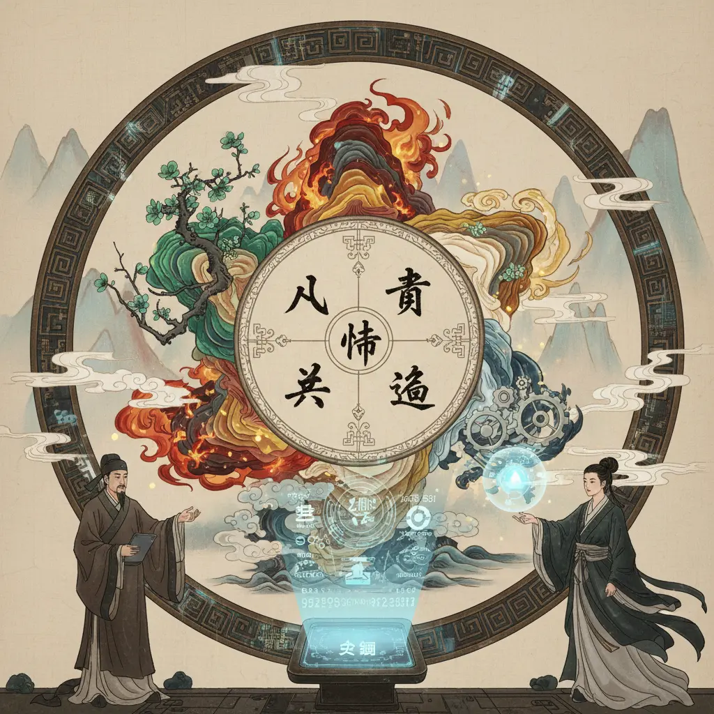 五行查詢 - 八字命造