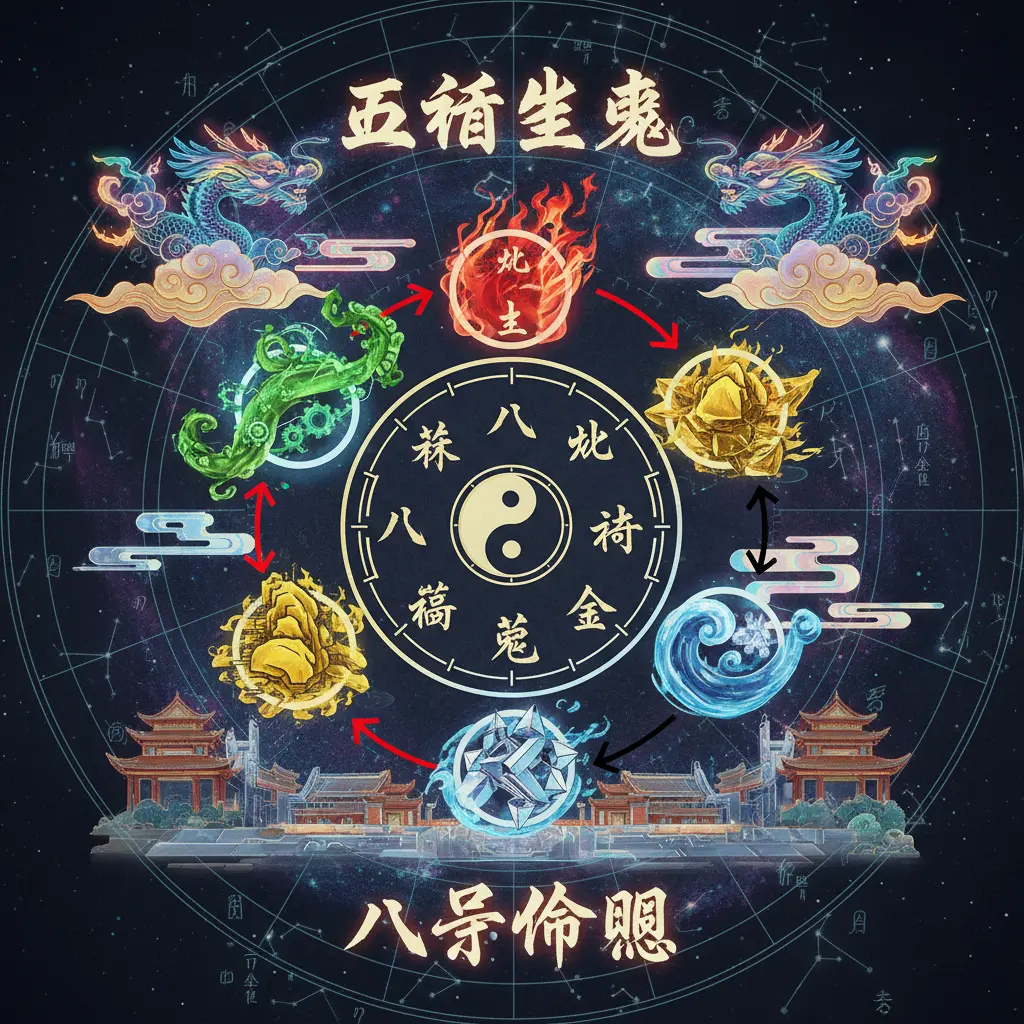 八字命盤 - 五行生剋